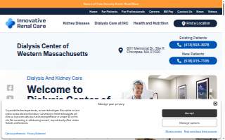 Innovative Renal Care Greenville Dialysis Clinic website
