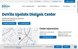 DaVita Upstate Dialysis Center website