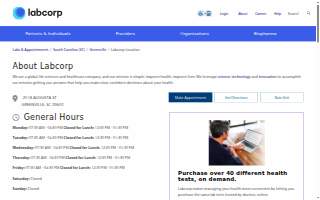 Labcorp at Walgreens website