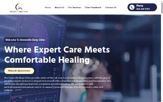 Greenville Sleep Clinic website