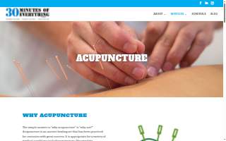 30 Minutes of Everything Japanese Acupuncture website