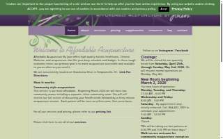 Affordable Acupuncture website