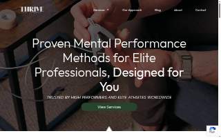 Thrive Wellness and Performance website