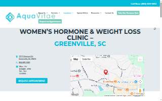 Aqua Vitae - Greenville, SC - Hormone Therapy & Weight Loss Clinic website