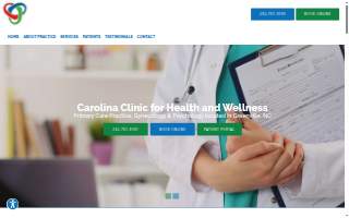 Carolina Clinic for Health and Wellness website