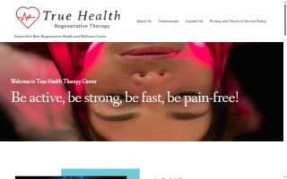 True Health Regenerative Therapy website