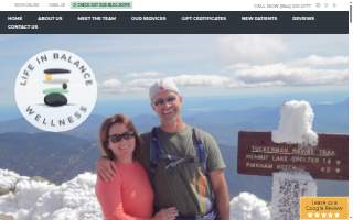 Life in Balance Wellness website