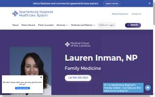 Lauren Inman NP website