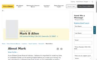 Edward Jones - Financial Advisor: Mark B Allen website