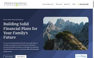 Professional Planning & Wealth website