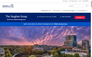 Merrill Lynch Financial Advisor Bradley Vaughan website