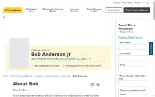 Edward Jones - Financial Advisor: Bob Anderson Jr website