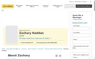 Edward Jones - Financial Advisor: Zachary Haddan, CFP® website