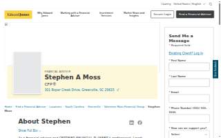 Edward Jones - Financial Advisor: Stephen A Moss, CFP® website