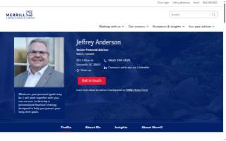Merrill Lynch Financial Advisor Jeffrey Anderson website