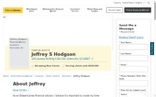Edward Jones - Financial Advisor: Jeffrey S Hodgson website