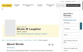 Edward Jones - Financial Advisor: Nicole W Laughter, CFP®|CKA® website