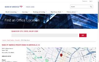 Private Bank, Bank of America website