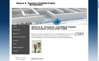 Wayne E. Fussaro Certified Public Accountant website