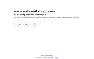 Oak Capital Management website