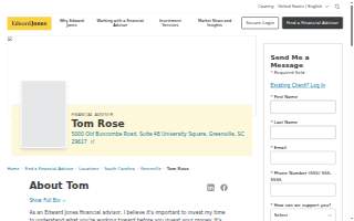 Edward Jones - Financial Advisor: Tom Rose website
