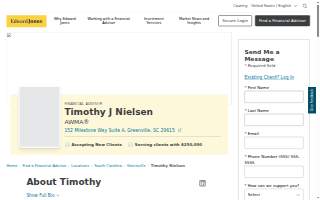Edward Jones - Financial Advisor: Timothy J Nielsen, AWMA® website