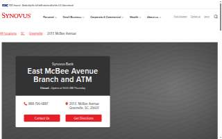 Synovus Bank of Greenville website