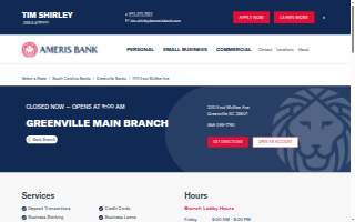 Ameris Bank of Greenville website
