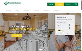 Greenville Heritage Federal Credit Union website