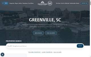 ChuckTown Homes Real Estate Greenville website
