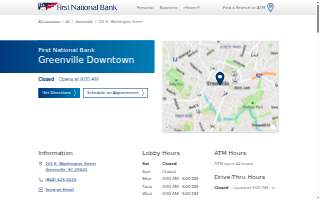 First National Bank of Greenville website