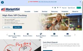 Market USA Federal Credit Union website