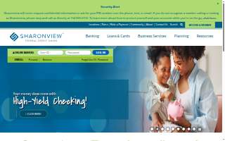 Sharonview Federal Credit Union of Greenville website