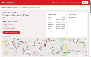 Wells Fargo Bank of Greenville website