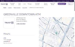 Truist - ATM of Greenville website