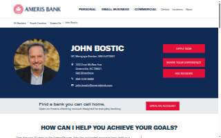 John Bostic - Ameris Bank Mortgage website