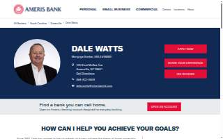 Dale Watts - Ameris Bank Mortgage website
