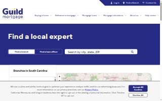 Guild Mortgage Company of Greenville website