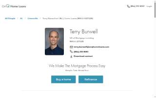 Terry Burwell, On Q Home Loans website
