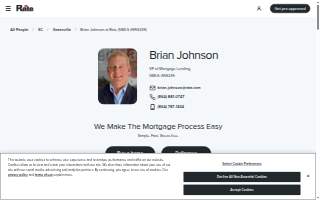 Brian Johnson at Rate (NMLS #659235) website