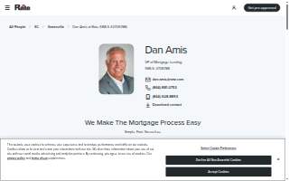 Dan Amis at Rate (NMLS #2706788) website