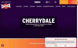 Crunch Fitness - Cherrydale website