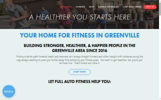 Full Auto Fitness website