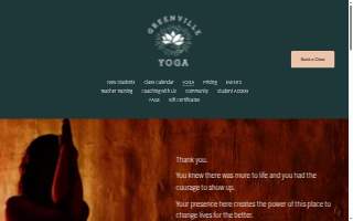 Greenville Yoga website