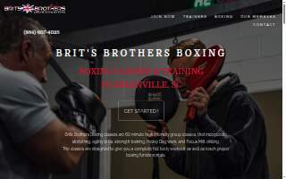Redemption Boxing website