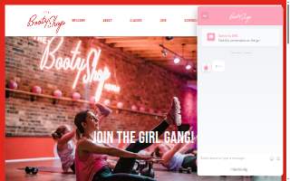 The Booty Shop website
