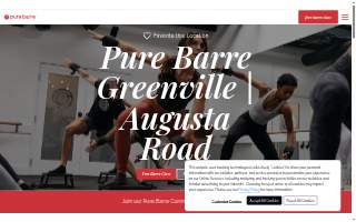 Pure Barre of Greenville website