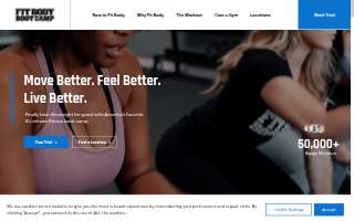 Fit Body Boot Camp of Greenville website