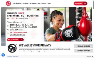 9Round Kickboxing Fitness of Greenville website