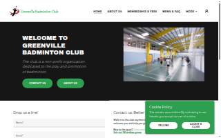Greenville Badminton Club website